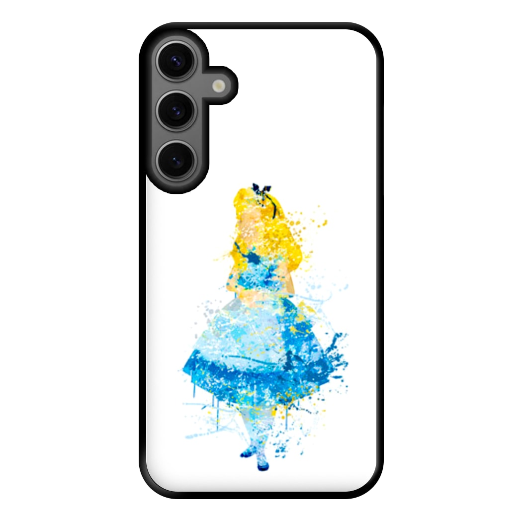 Watercolour Alice in Wonderland Fairytale Phone Case for Galaxy S23FE