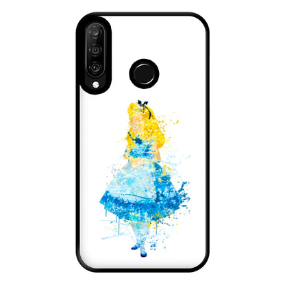 Watercolour Alice in Wonderland Fairytale Phone Case for Huawei P30 Lite