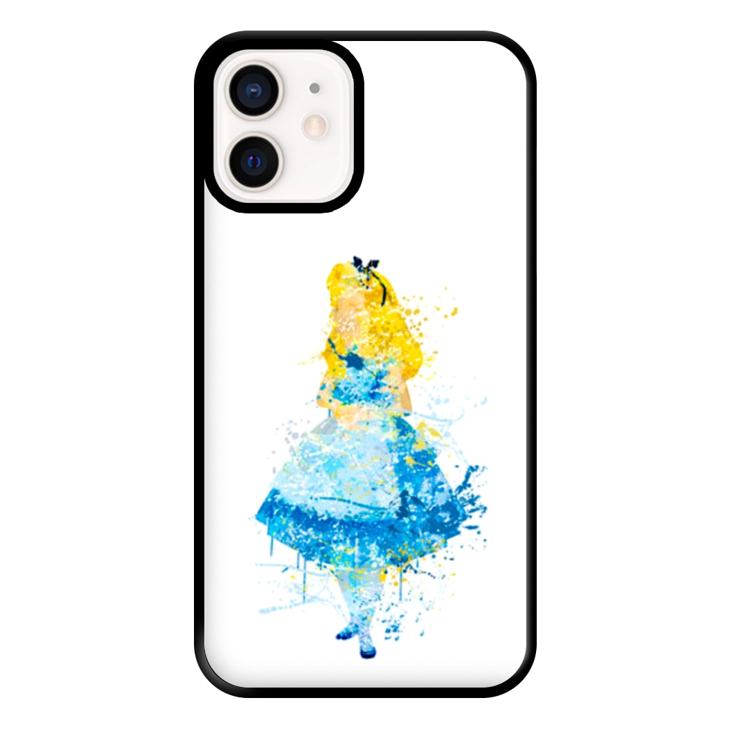 Watercolour Alice in Wonderland Fairytale Phone Case for iPhone 13 Mini