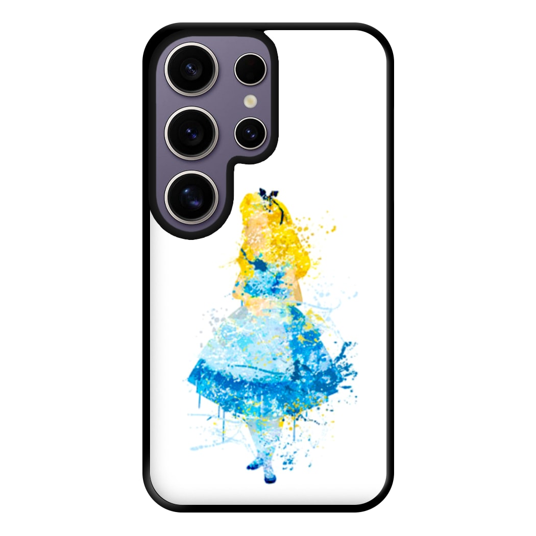 Watercolour Alice in Wonderland Fairytale Phone Case for Galaxy S25 Ultra