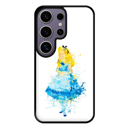 Watercolour Alice in Wonderland Fairytale Phone Case for Galaxy S25 Ultra