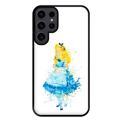 Watercolour Alice in Wonderland Fairytale Phone Case for Galaxy S23 Ultra