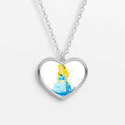 Watercolour Alice in Wonderland Fairytale Necklace 3