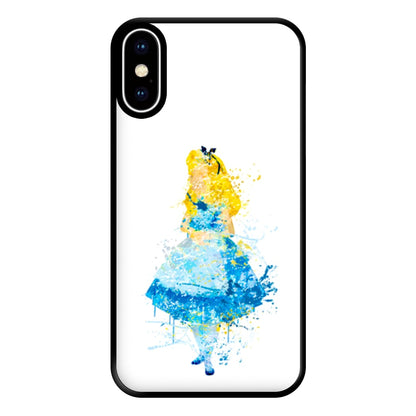 Watercolour Alice in Wonderland Fairytale Phone Case for iPhone XS Max