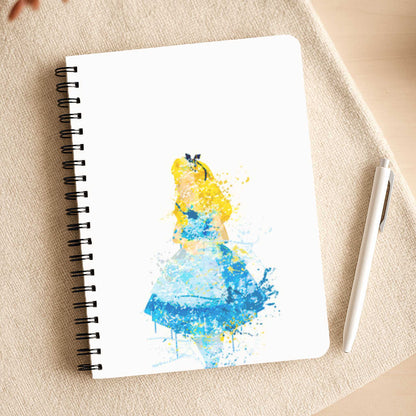 Watercolour Alice in Wonderland Fairytale Notepad