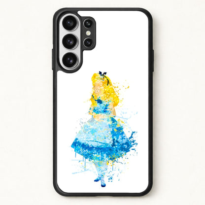 Watercolour Alice in Wonderland Fairytale Phone Case for Galaxy S26 Ultra