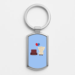 UP Chairs Silver Keyring