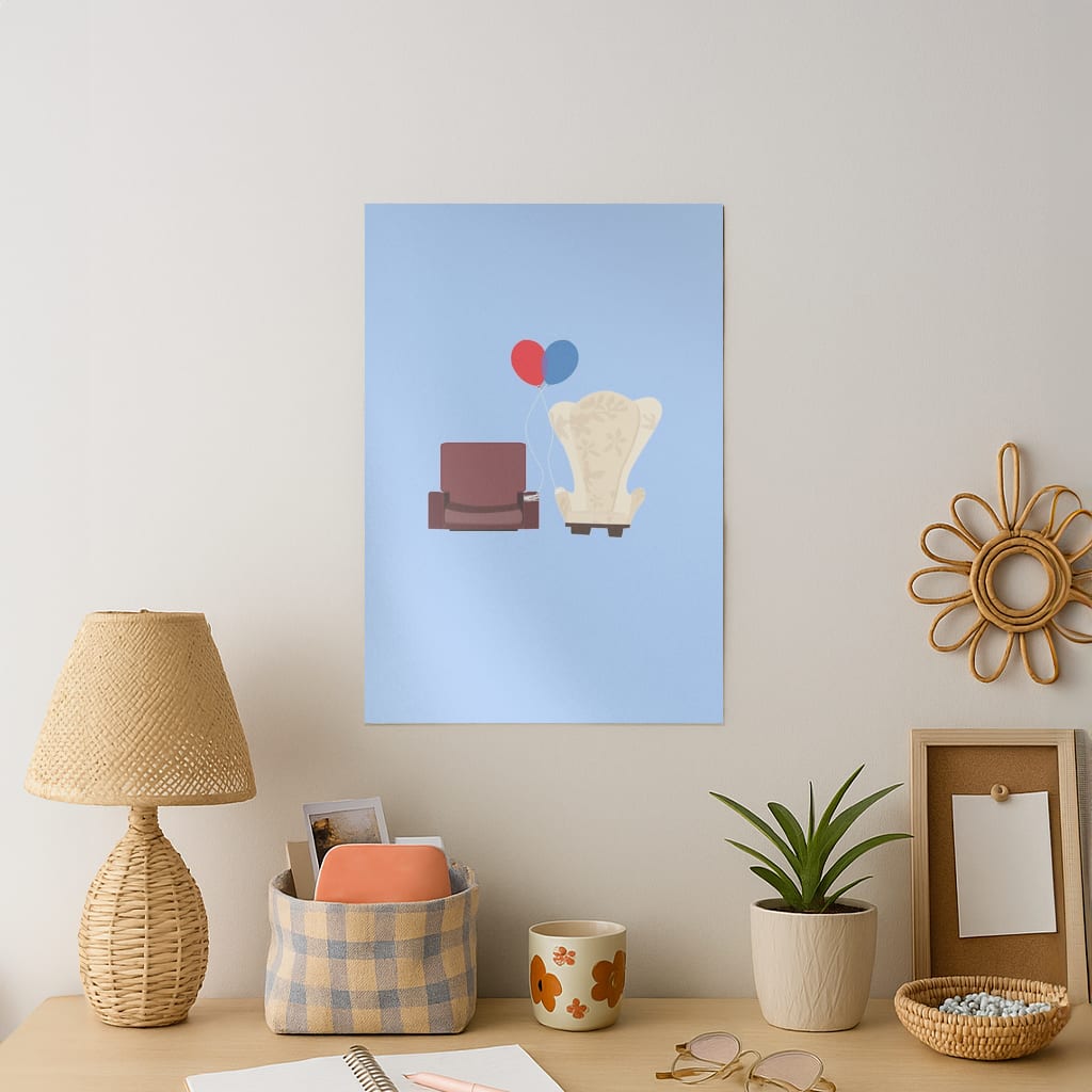 UP Chairs Art Print