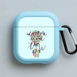 Adventure Is Out There Blue AirPods Case