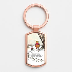 Sometimes The Smallest Things Rose Gold Keyring