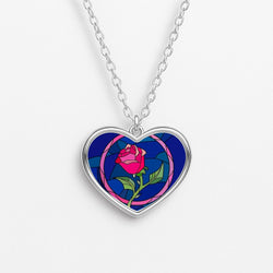 Glass Rose - Beauty Necklace