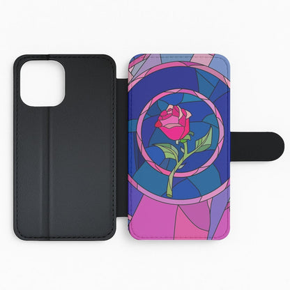 Glass Rose - Beauty Flip Wallet Phone Case