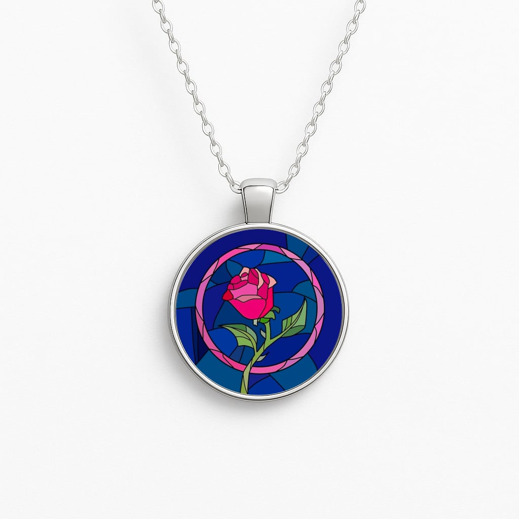 Glass Rose - Beauty Necklace