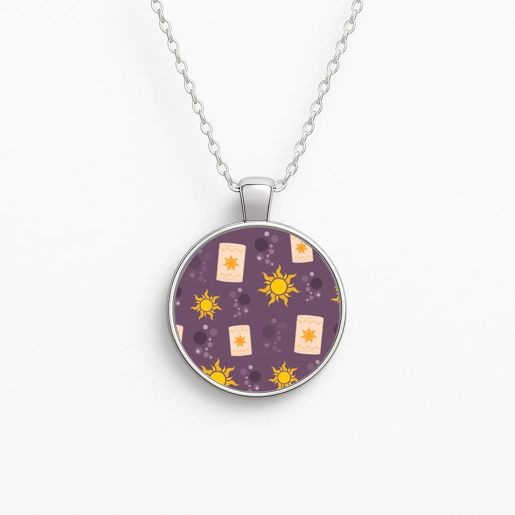 Lanterns Cartoon Circle Necklace