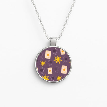 Lanterns Cartoon Circle Necklace