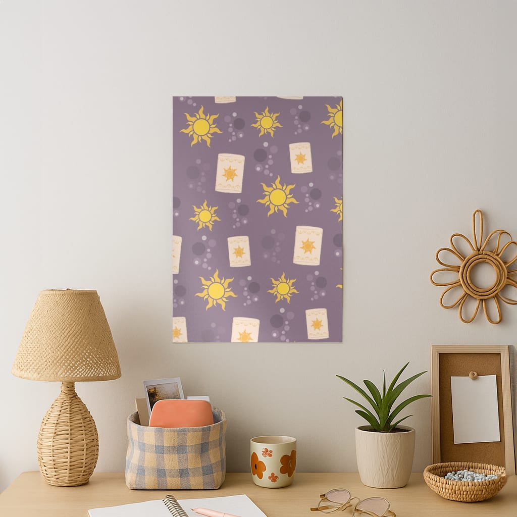 Lanterns Cartoon Art Print
