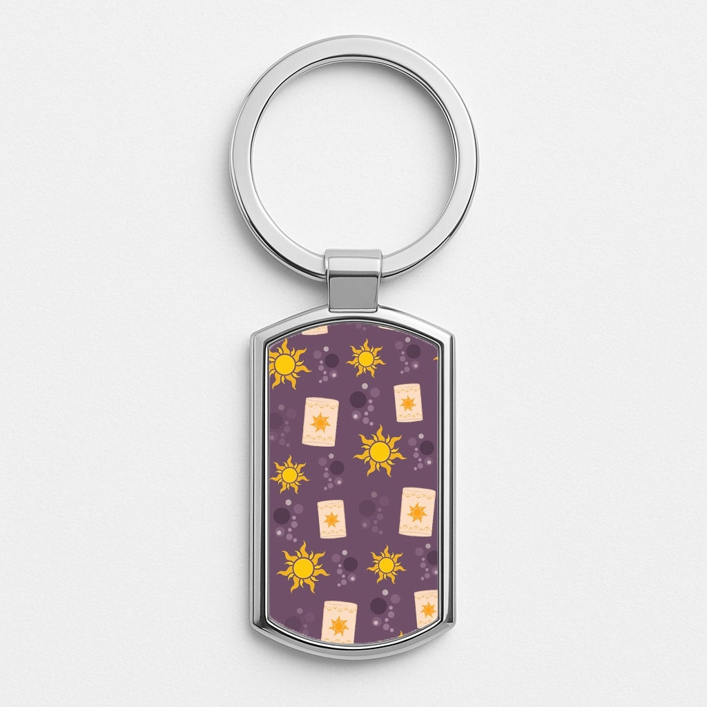 Lanterns Cartoon Silver Keyring