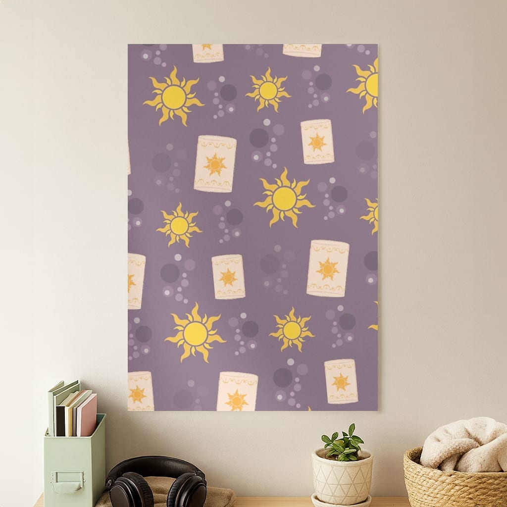 Lanterns Cartoon Poster