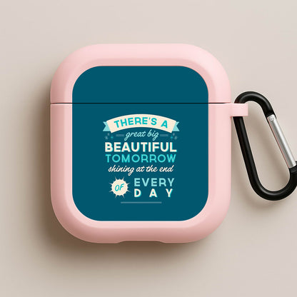 There's A Great Big Beautiful Tomorrow Pink AirPods Case