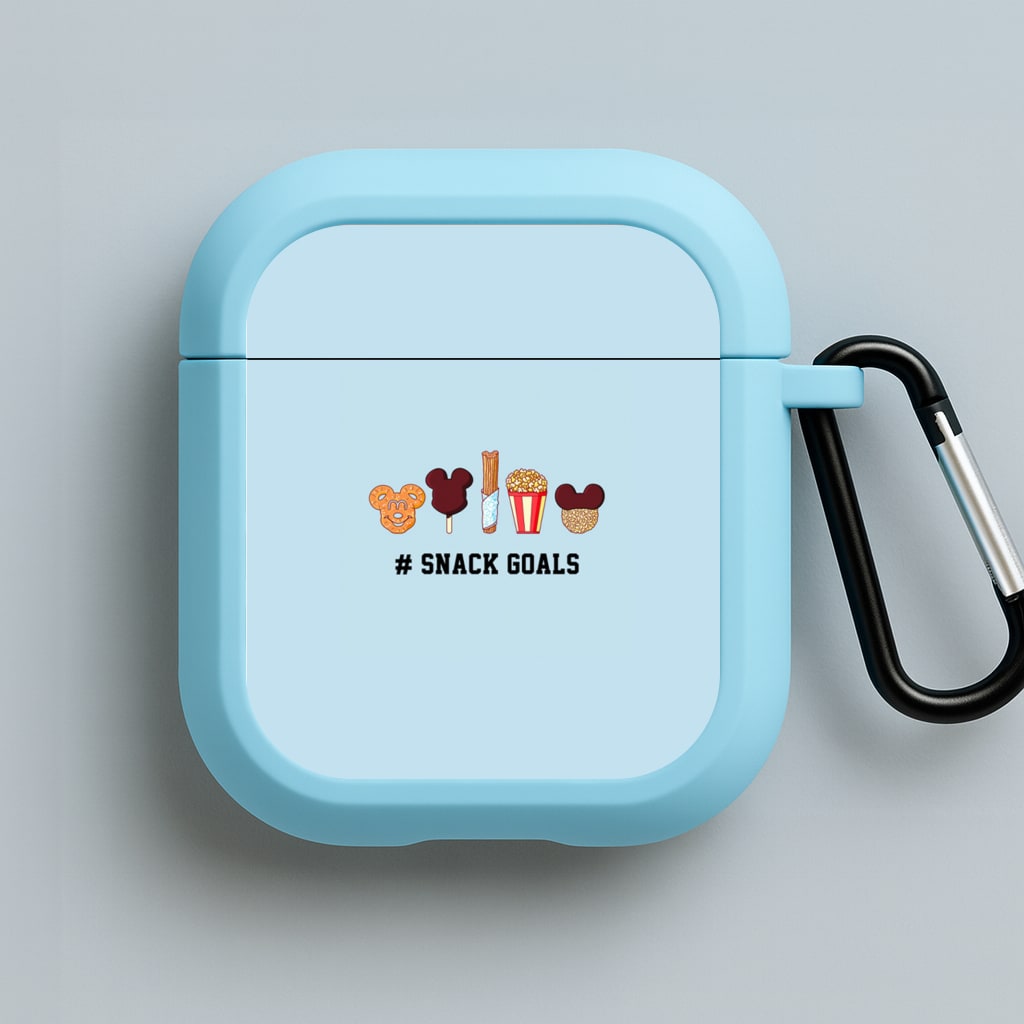 Snack Goals Blue AirPods Case