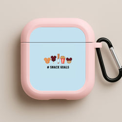 Snack Goals Pink AirPods Case