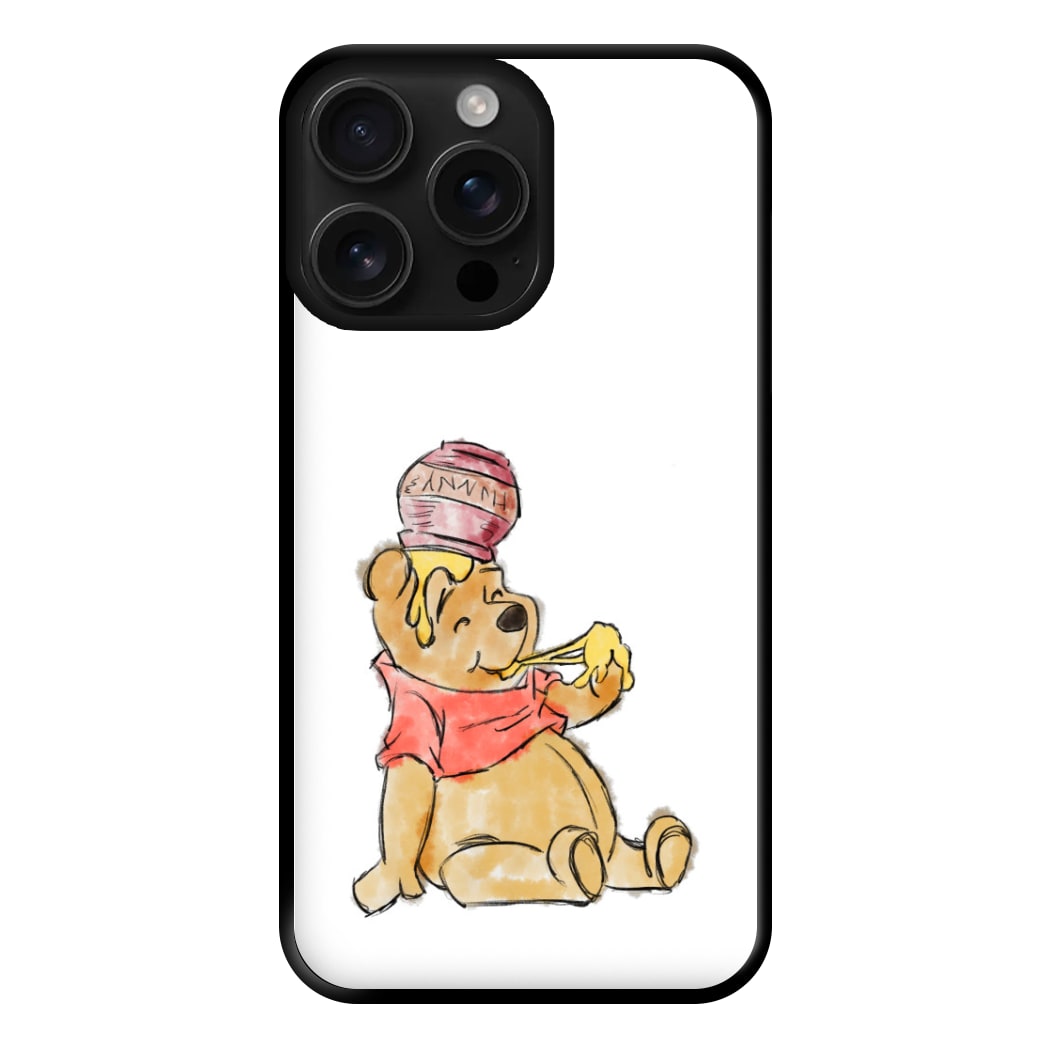 Winnie Sketch Phone Case for iPhone 16 Pro Max