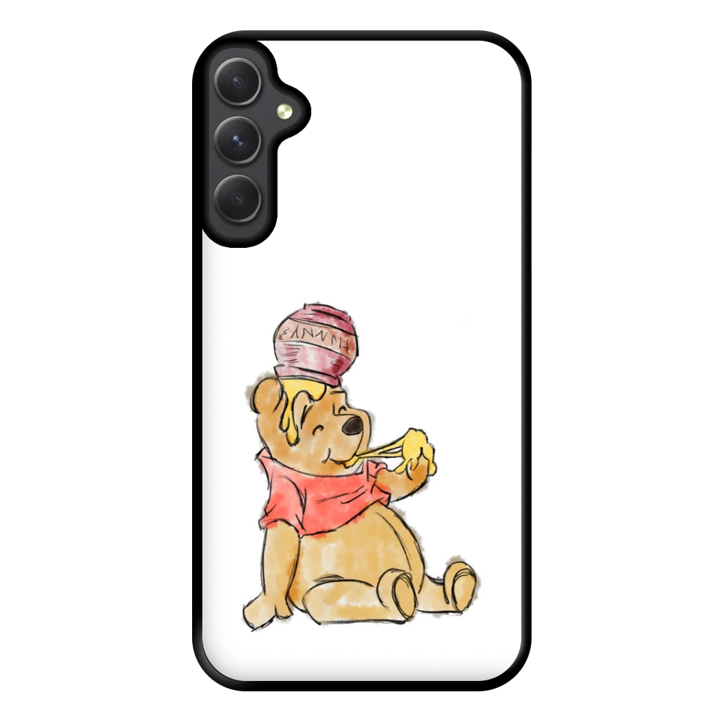 Winnie Sketch Phone Case for Galaxy A54