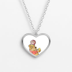 Winnie Sketch Heart Necklace