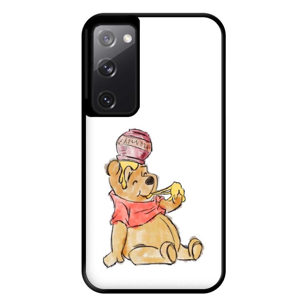 Winnie Sketch Phone Case for Galaxy S20FE