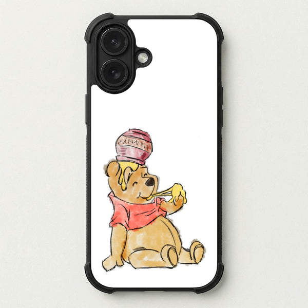 Winnie Sketch Phone Case — Bumper case