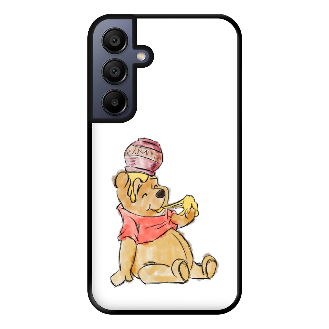 Winnie Sketch Phone Case for Galaxy A15