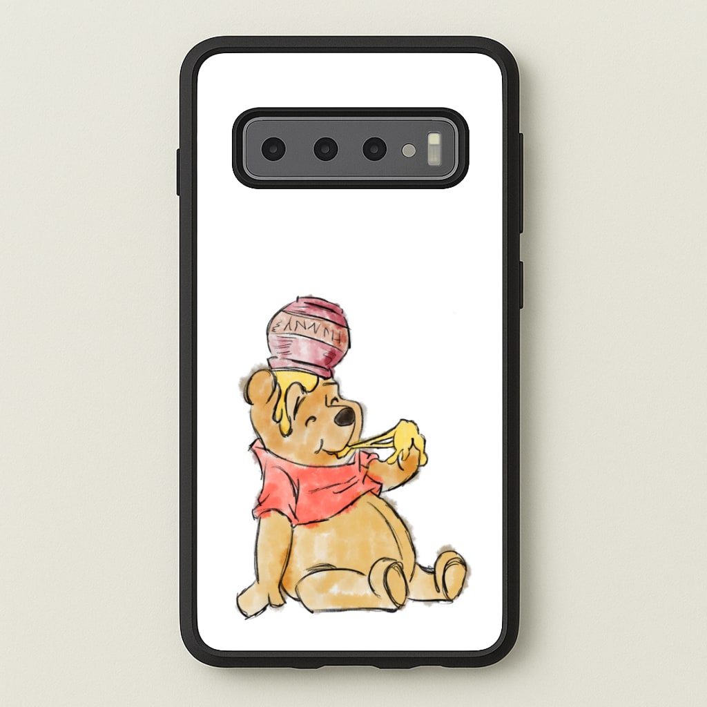 Winnie Sketch  - Disney Phone Case for Galaxy S10 Plus