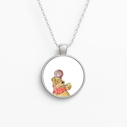 Winnie Sketch Circle Necklace
