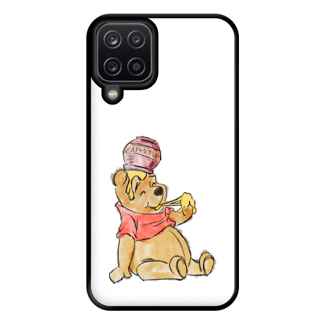 Winnie Sketch Phone Case for Galaxy A12