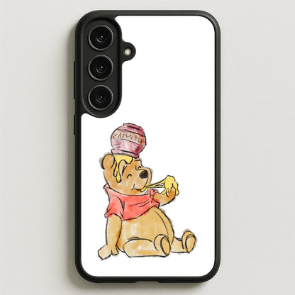 Winnie Sketch Phone Case for Galaxy S25FE