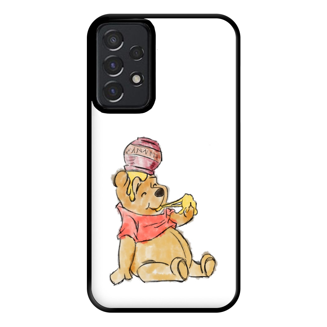 Winnie Sketch Phone Case for Galaxy A52 / A52s