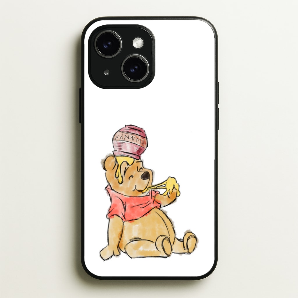 Winnie Sketch  - Disney Phone Case for iPhone 15 Plus