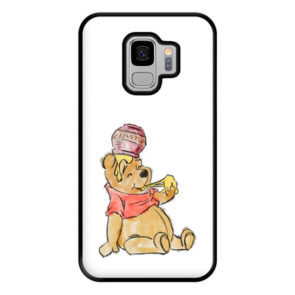 Winnie Sketch Phone Case for Galaxy S9 Plus