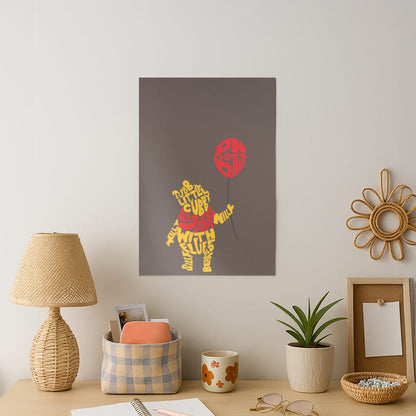 Winnie In Words Art Print