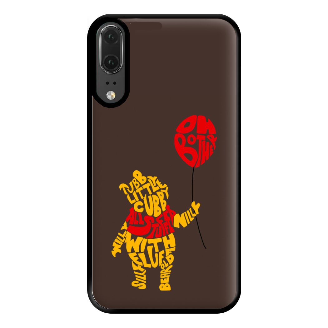 Winnie In Words Phone Case for Huawei P20