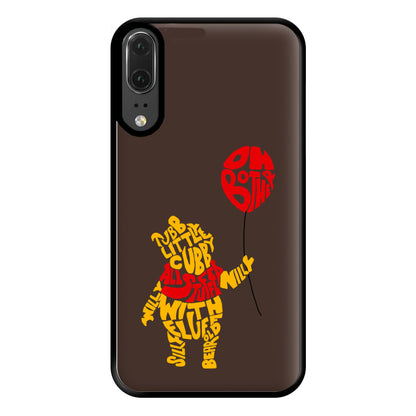 Winnie In Words Phone Case for Huawei P20