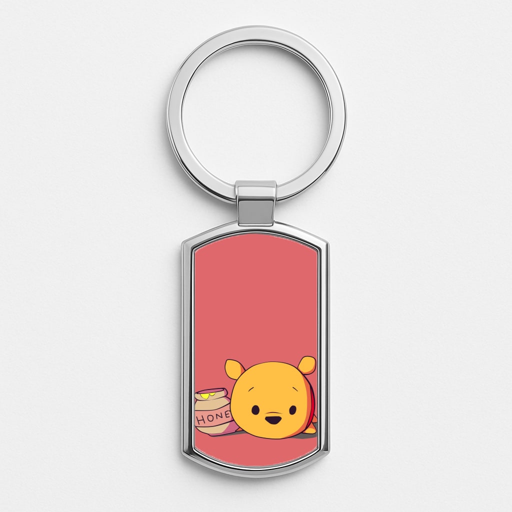 Drunk On Hunny - Winnie Disney Silver Keyring