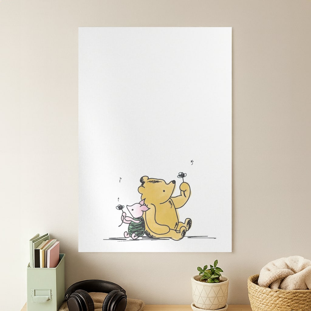 Winnie & Pig Poster
