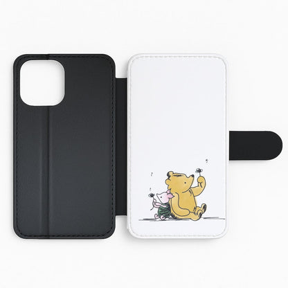 Winnie & Pig Flip Phone Case