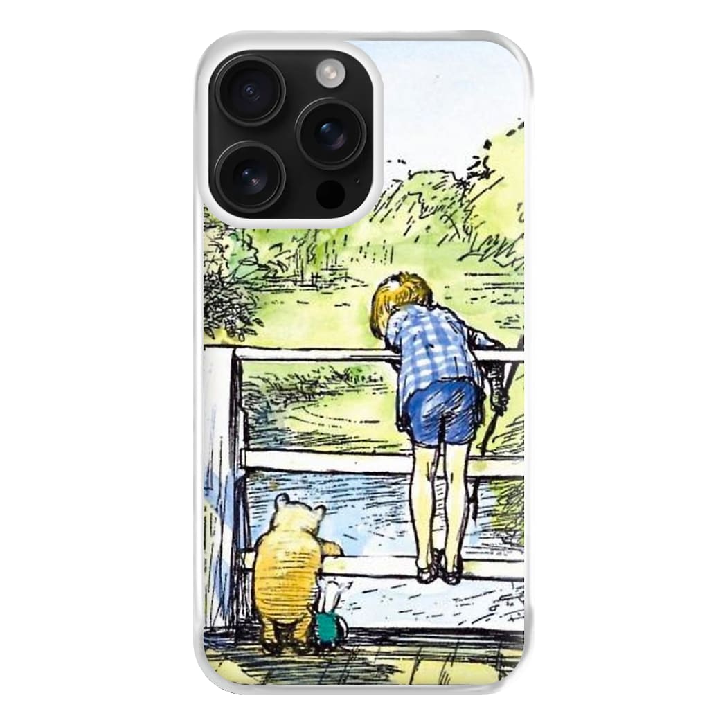 Winnie & Christopher Robin Phone Case for iPhone 16 Pro Max