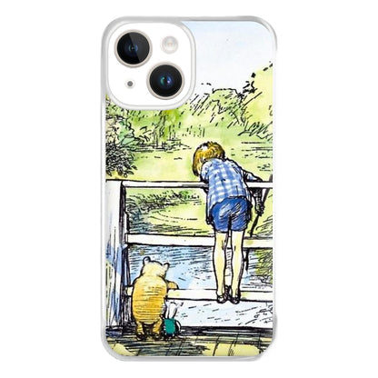 Winnie & Christopher Robin Phone Case for iPhone 14