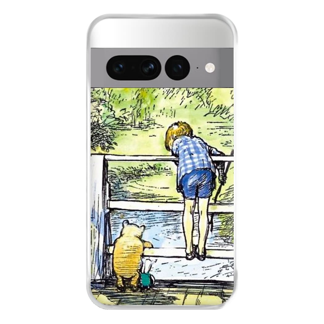 Winnie & Christopher Robin Phone Case for Google Pixel 7 Pro