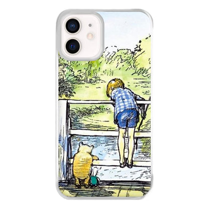 Winnie & Christopher Robin Phone Case for iPhone 13 Mini