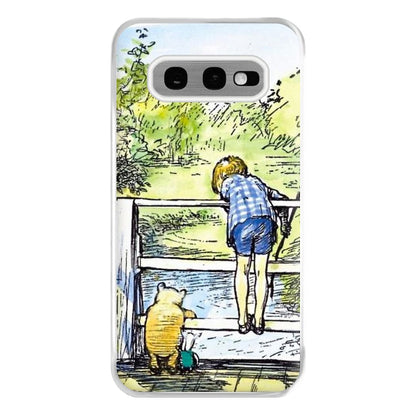 Winnie & Christopher Robin Phone Case for Galaxy S10e