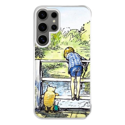 Winnie & Christopher Robin Phone Case for Galaxy S24 Ultra